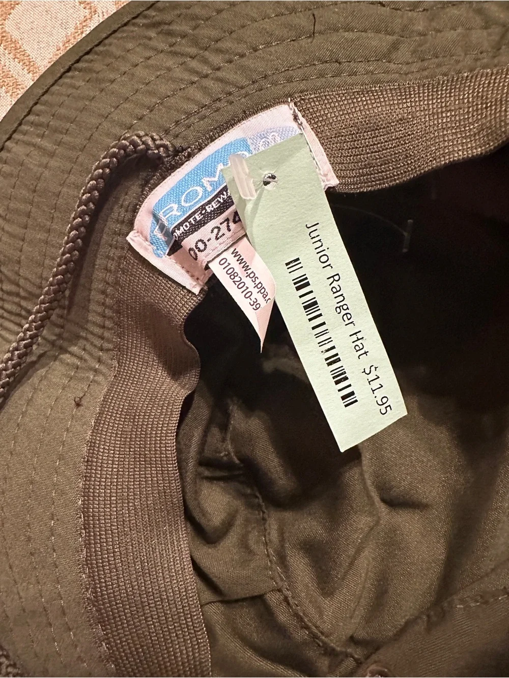 NWT National Park Service Junior Ranger Olive Green Bucket Hat
